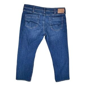 Mavi Jeans Men 38X30 Blue Matt Relaxed Straight Stretch Denim Preppy (Fit 38X29)